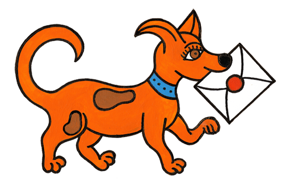 Pejsek Flíček s dopisem Ježíškovi