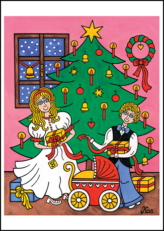 Štědrý večer v růžovém domě