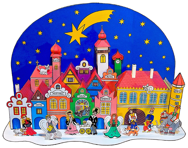 Slepený model Betléma