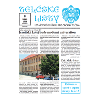 Telčské listy srpen 2009