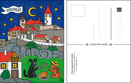 Pohlednice-Pod hradem Křivoklát.png