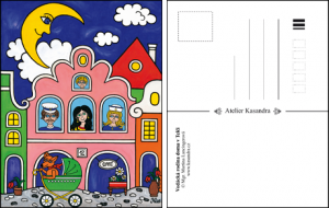 Pohlednice-Vodácka rodina doma v Telči.png