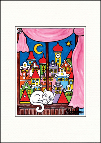 010-Kocour na okně růžový závěs.jpg